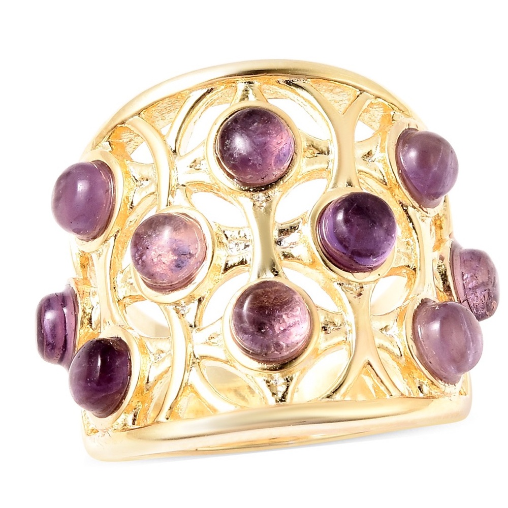 Beautiful Bold Amethyst Cocktail Ring 12.4 ctw
